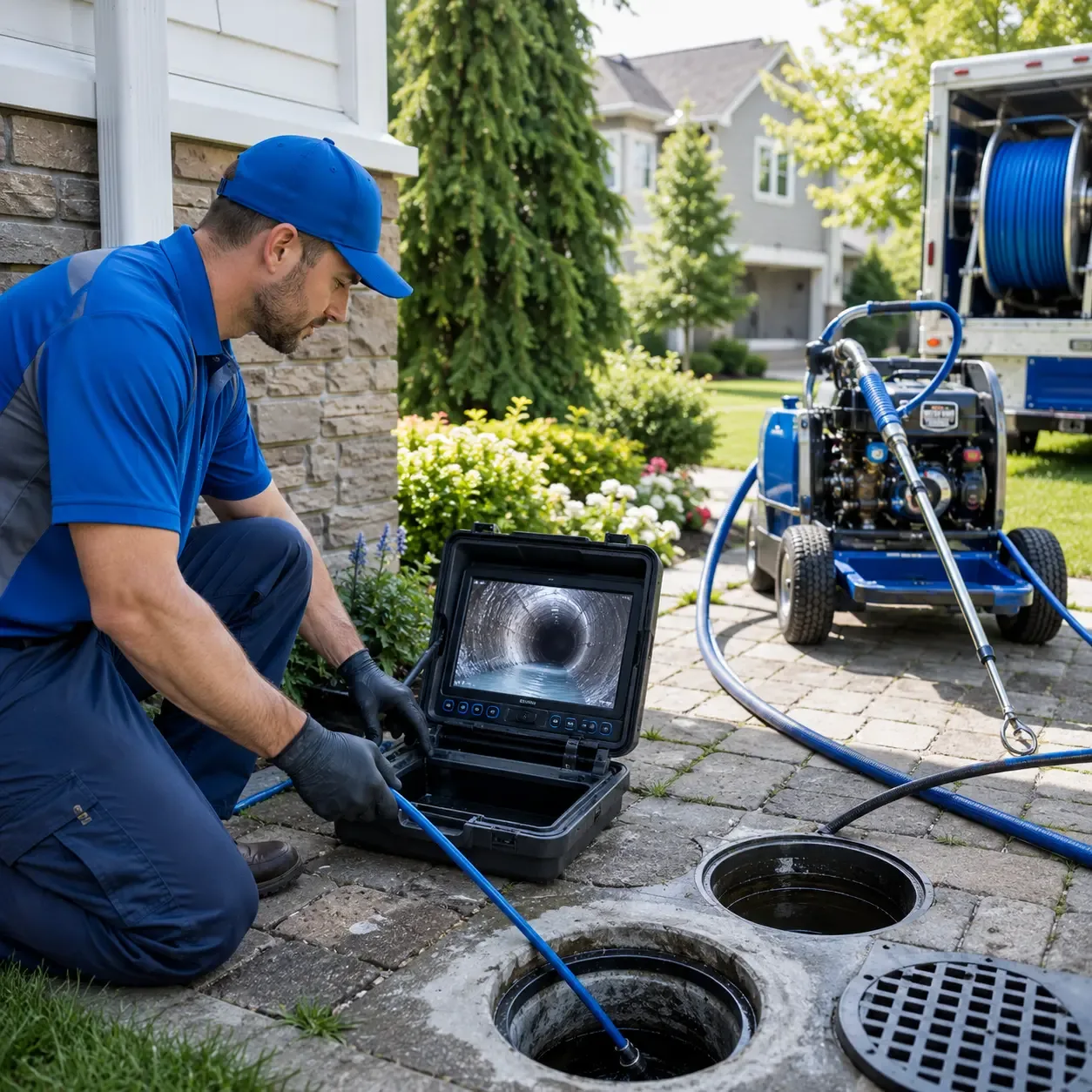 Outdoor drain cleaning professionals serving Wauregan, CT