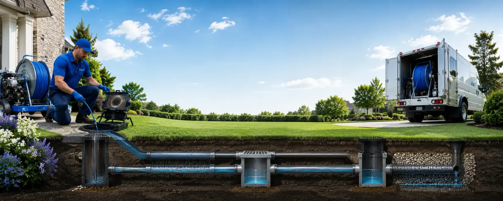 Outdoor drain cleaning information for Wauregan, CT